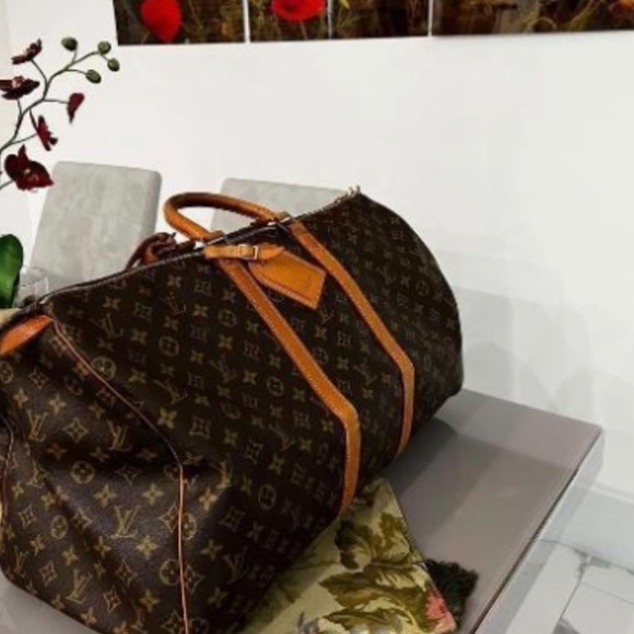 Authentic Louis Vuitton keepall 55 monogram travel unisex duffle bag - Picture 1 of 2
